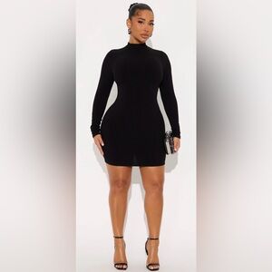 Fashion Nova Maribel Snatched Mini Dress - Black 2X